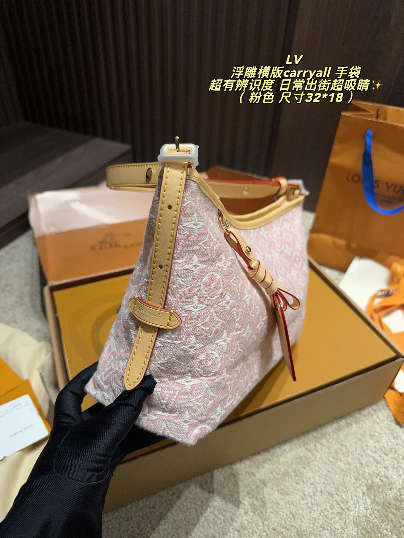 루이 비통 다이앤 엠보싱 숄더백 15 상세 이미지 3